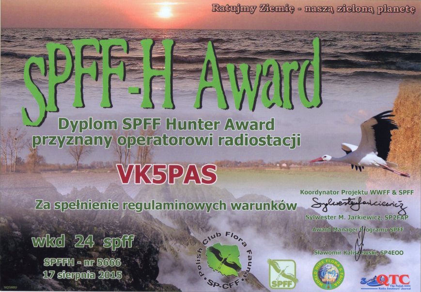 SPFF Hunter certificate113