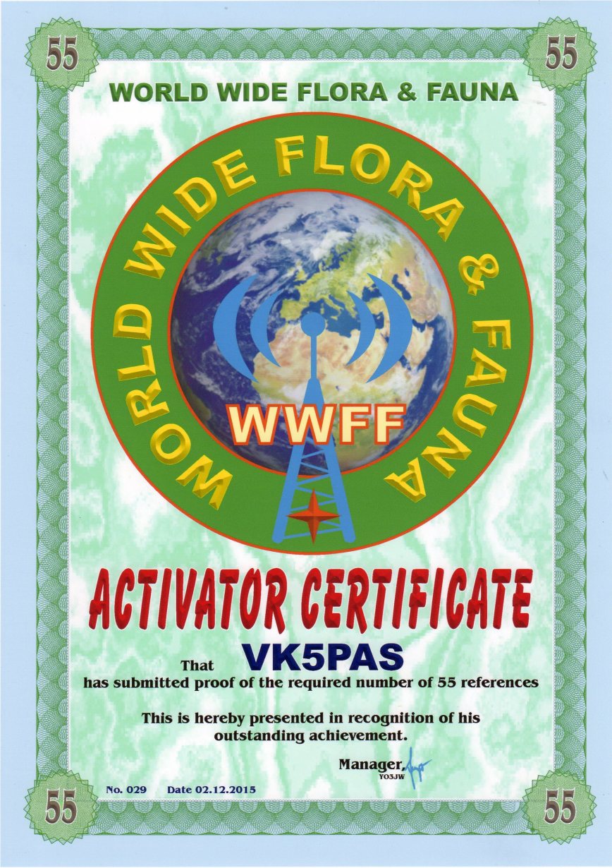 WWFF Activator 55163