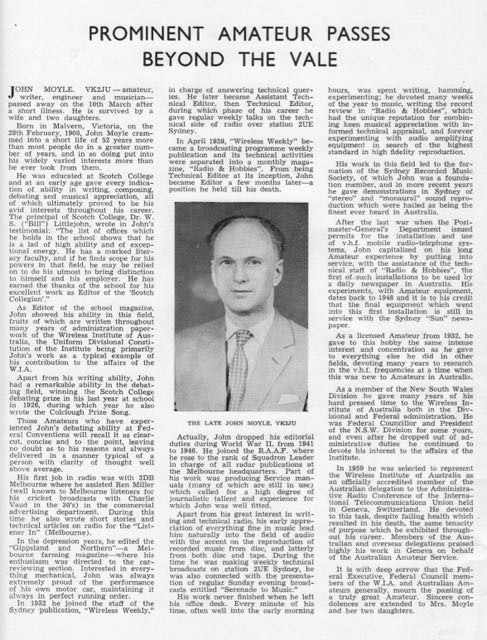 John Moyle VK2JU Obit lr