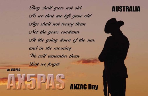 AX5PAS (Anzac Day)